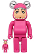 BE@RBRICK ワニ山さんしんちゃん 100％ & 400％