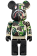 BE@RBRICK × TRANSFORMERS OPTIMUS PRIME BAPE(R) CAMO SHARK 400％
