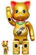 NY@BRICK 招き猫 昇運 金メッキ 100％ & 400％