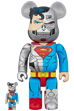 BE@RBRICK CYBORG SUPERMAN 100％ & 400％