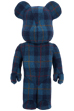 BE@RBRICK HARRIS TWEED HEBRIDES BLUE 1000％