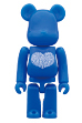 BE@RBRICK International Love Heart Azur