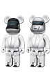 BE@RBRICK 400% DAFT PUNK（TRON LEGACY Ver.）2 PACK