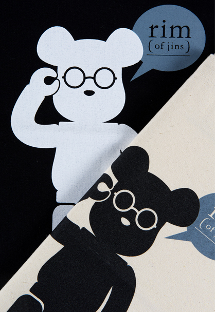 MEDICOM TOY - BE@RBRICK rim of jins TOTE