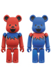 BE@RBRICK GRATEFUL DEAD DANCING BEARS 100%