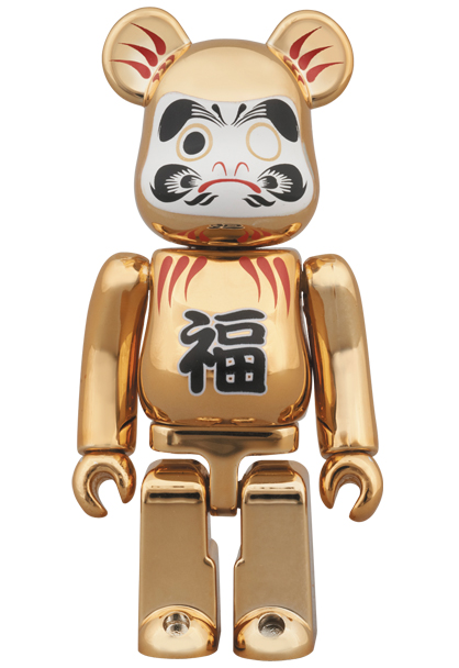 MEDICOMTOYソラマチソラマチ限定BE@RBRICK 達磨合格金メッキ 弐100%&400%2体セット