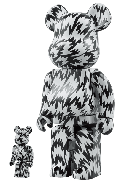 MEDICOM TOY - 100% & 400% BE@RBRICK ELEY KISHIMOTO BLACK×WHITE