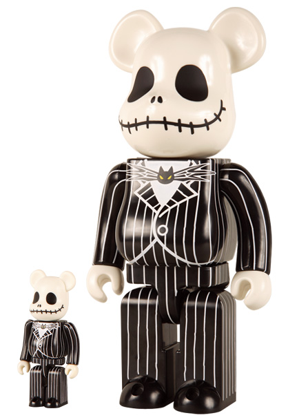 MEDICOM TOY - BE@RBRICK JACK SKELLINGTON 100％ / 400％