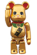 BE@RBRICK 招き猫 金メッキ 参 100%