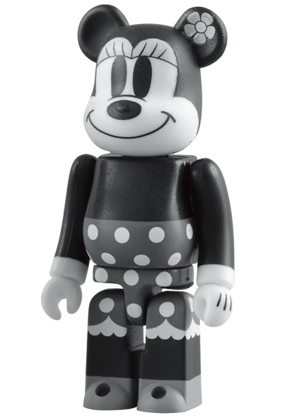 MEDICOM TOY BE@RBRICK MICKEY MOUSE & MINNIE 100％（B&W Ver