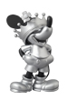 UDF ROEN collection MICKEY MOUSE (CROWN Ver.) BLACK & SILVER