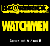 MEDICOM TOY - BE@RBRICK WATCHMEN 3pack<br> set A / set B