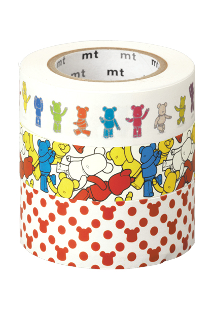 BE@RBRICK masking tape  ACTION／CROWD／POLCADOT