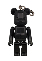 Birthday BE@RBRICK NOIR BLACK CHROME